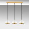 Elegáns fehér csillár, fém test, állítható magasság 25-111 cm | Ø17 cm Kupak, 3 x E27 aljzat, 220-240 V | Tökéletes modern lakóterekbe és étkezőkbe