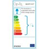 Modern ipari csillár, fém test, állítható magasság 127 cm, fekete-fehér kivitel, 3 x E27 foglalat, 81 x 15 cm | Ideális skandináv lakberendezéshez