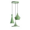 Elegáns menta csillár, állítható magasságú 45-135 cm, fém test, 3 x E27 aljzat, Ø45 cm | Tökéletes modern lakóterekhez, stílusos és funkcionális kialakításhoz