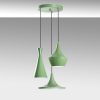 Elegáns menta csillár, állítható magasságú 45-135 cm, fém test, 3 x E27 aljzat, Ø45 cm | Tökéletes modern lakóterekhez, stílusos és funkcionális kialakításhoz