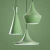 Elegáns menta csillár, állítható magasságú 45-135 cm, fém test, 3 x E27 aljzat, Ø45 cm | Tökéletes modern lakóterekhez, stílusos és funkcionális kialakításhoz