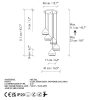 Elegáns fehér csillár, fém test, állítható magasság 25-111 cm, Ø43 x 111 cm | 5 x E27 Max 40 W, stílusos világítás modern terekhez