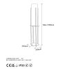 Stílusos fekete állólámpa, 130 cm magas, fém ház, 20 cm árnyékoló, E27 aljzat, 40 W Max, 400 cm kábel, IP20, tökéletes modern lakóterekbe