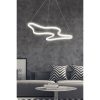 Állítható fehér LED csillár, alumínium ház, 35 x 46 x 2 cm | 0-80 cm Magasság | Modern dizájn, fényes 6500K fény otthoni és irodai használatra