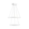 Elegáns állítható csillár, alumínium test, 30-40 cm átmérő, 0-80 cm magasság | Fehér elektrosztatikus bevonat, LED 6500K, 40-60W | Modern világítási megoldás