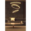 Elegáns állítható csillár, fehér alumínium test, 30/40/50 cm átmérő, LED 4000K, 60-80W | Modern világítás otthoni és irodai dekorációhoz