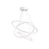 Elegáns állítható csillár, fehér alumínium test, 30/40/50 cm átmérő, LED 4000K, 60-80W | Modern világítás otthoni és irodai dekorációhoz