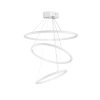 Elegáns állítható csillár, fehér alumínium test, 30/40/50 cm átmérő, LED 4000K, 60-80W | Modern világítás otthoni és irodai dekorációhoz