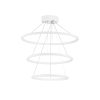 Elegáns állítható csillár, fehér alumínium test, 30/40/50 cm átmérő, LED 4000K, 60-80W | Modern világítás otthoni és irodai dekorációhoz