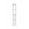 Elegáns diófa állólámpa, 150 cm Magasság | Kézműves papír és MDF test, PVC kupak (17 cm átmérő) | E27 aljzat, max 40W | Stílusos világítás otthoni és irodai használatra