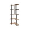 Elegáns diófa állólámpa, 150 cm magas, kézműves papír és MDF ház, 1 x E27 aljzat (max. 40 W), stílusos világítás a modern lakberendezéshez, IP20 besorolás