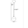 Elegáns arany-fehér csillár, állítható magasság 70 cm, fém test antik bevonattal, E27 aljzat max 40 W, tökéletes modern terekbe