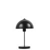 Elegáns fekete asztali lámpa, fém ház, 40 cm magasság, 25 cm sapka átmérő, E27 foglalat, be-/kikapcsoló kábel | Tökéletes a modern lakberendezéshez