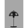 Elegáns fekete asztali lámpa, fém ház, 40 cm magasság, 25 cm sapka átmérő, E27 foglalat, be-/kikapcsoló kábel | Tökéletes a modern lakberendezéshez
