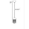 Elegáns rattan és arany csillár, állítható magasság 70 cm, antik bevonatú fém, 14 cm átmérőjű sapka, E27 foglalat, tökéletes modern terekbe és étkezőkbe