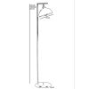 Elegáns fekete állólámpa, 154 cm magas, fém ház statikus sütőfestéssel, 30 cm talp, E27 foglalat, be-/kikapcsoló | Modern dekorációhoz tökéletes