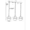 Elegáns arany csillár, állítható magasságú, fém test antik bevonattal, 15 cm-es sapka átmérő, 55 cm alaplap | E27 aljzat, max 40W | Modern terekbe tökéletes