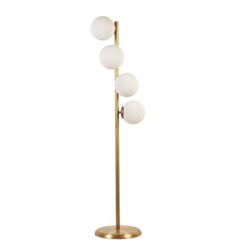 Elegáns fehér állólámpa, 137 cm magas, fém ház statikus sütőfestéssel, E27 foglalat Max 40W, 30 cm alaplap | Modern dekorációhoz tökéletes