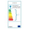 Skandináv csillár, ezüst fém test, 15 x 30 cm, magasság 111 cm, E27 Max 40W, 90 cm Kábel | Elegáns világítás modern terekbe