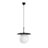 Elegáns fekete csillár, fém test, állítható magasság 40-125 cm, Ø30 cm, IP20, E27 aljzat (max. 40W) | Tökéletes modern lakberendezéshez és világításhoz