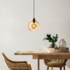 Elegáns sárga csillár, állítható magasság 40-120 cm, fém test, Ø20 cm sapka, Ø14 talp, 1 x E27 aljzat, tökéletes modern terekbe, IP20 besorolás