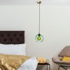 Elegáns zöld csillár, állítható magasság 40-120 cm, fém test, Ø20 cm sapka, Ø14 talp, 90 cm kábel, E27 aljzat, tökéletes modern terekbe
