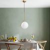 Elegáns arany csillár, állítható magasság 75-115 cm, fém test, Ø25 cm sapka, 1 x G9 aljzat (max. 10 W), tökéletes modern lakóterekbe, IP20 besorolás