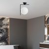Elegáns fekete csillár, fém test, 30 x 25 x 43 cm | 1 x G9 aljzat (max. 10 W) | Stílusos világítás modern otthonokhoz, IP20 besorolású