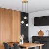 Elegáns arany csillár, állítható magasság 30-115 cm, fém test, 47 x 47 x 115 cm, 3 x E27 aljzat, tökéletes modern lakóterekbe, IP20 besorolás