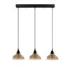 Skandináv csillár, Fekete vastest, 72 x 72 cm, Magasság 108 cm, E27 Socket Max 40W, 90 cm Kábel | Elegáns világítás modern terekbe