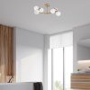 Elegáns arany csillár, fém test, 55 x 50 x 30 cm | 6 x G9 Max 10 W-os aljzat | Stílusos világítás modern otthonokhoz, IP20 besorolású, izzót nem tartalmaz