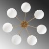 Elegáns arany csillár, fém test, 65 cm átmérő, 40 cm magasság | 7 x E14 aljzat, max 40W | Stílusos világítás a modern lakberendezéshez, IP20 besorolású