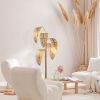 Elegáns arany állólámpa, fém ház, 71 x 71 x 157 cm | Ø30 Talp, 250 cm Kábel, Be/Ki kapcsoló | Stílusos világítás a modern lakberendezéshez, IP20