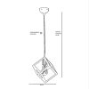 Elegáns fémcsillár, rézbevonatú, állítható magasságú 65 cm, 26 cm átmérőjű | E27 aljzat, max 40W | Tökéletes modern lakóterekbe és étkezőkbe