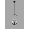 Ipari skandináv csillár, 70 cm Magasság, 18 cm Átmérő | 100% fém, fekete felület, E27 aljzat, max 40 W | Stílusos világítás modern terekbe