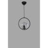 Ipari skandináv csillár, 70 cm Magasság, 30 cm Átmérő | 100% fém, fekete felület, E27 aljzat, max 40 W | Stílusos világítás modern terekbe