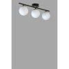 Elegáns fekete-fehér csillár, fém test, 15 cm átmérő, 20 cm magasság, 56 cm hosszúság, E27 aljzat, max 40 W, stílusos világítás modern terekbe