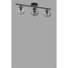 Elegáns fémcsillár, fekete és füstölő, 56 cm hosszú, 15 cm átmérő, 20 cm magasság | E27 aljzat, max 40W, IP20 | Tökéletes a modern lakberendezéshez