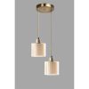 Glam skandináv csillár, 70 cm Magasság, 25 cm Átmérő | 100% fém, réz bevonat, E27 aljzat, max 40 W | Elegáns világítás modern terekbe