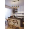 Elegáns borostyán és arany csillár, fém test, 15 cm átmérő, 65 cm hosszú, állítható magasság, E27 aljzat, max 40W, IP20 | Modern dekorációhoz tökéletes
