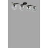 Elegant Black & Fume csillár, fém test, 15 cm átmérő, 20 cm magasság, 75 cm hosszúság, E27 foglalat, Max 40W, IP20 | Modern terekbe tökéletes