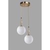 Glam skandináv csillár, 70 cm Magasság, 25 cm Átmérő | 100% fém, E27 foglalat, kemencében szárított festék, bordázott bevonat | Elegáns fehér design modern terekhez