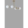 Elegáns arany-fehér csillár, fém test, 90 cm hosszú, 15 cm sapka átmérő, E27 aljzat, max 40W, 220-240V, IP20 | Tökéletes modern enteriőrbe