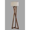 Elegáns réz állólámpa, faház, 150 cm magas, 45 cm szövet sapka, E27 aljzat, be-/kikapcsoló | Stílusos világítás a modern lakberendezéshez