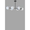 Elegáns fekete-fehér csillár, fém test, 90 cm hosszúság, 65 cm magasság, E27 aljzat, max 40W, IP20 | Tökéletes modern lakóterekbe és étkezőkbe