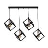 Elegáns fémcsillár, rézbevonatú, 65 cm szélesség, 65 cm magasság, állítható, E27 aljzat max. 40 W, tökéletes modern otthoni dekorációhoz és világításhoz