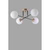 Skandináv csillár, 65 cm Átmérő, 35 cm Magasság | 100% fém, E27 aljzat, max 40W | Elegáns fehér dizájn sütőben szárított festékkel és bordázott bevonattal