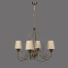 Elegáns állítható csillár, fém test, 60 cm átmérő, 60-90 cm magasság | E14 aljzat, max 40W | Hagyományos amerikai és Glam Design stílusos terekhez