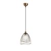 Modern vintage csillár, állítható magasságú 41-121 cm, fém test, 25x25 cm, E27 Max 40W, elegáns design otthoni és irodai használatra, IP20 besorolás