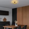 Elegáns arany csillár, 36 x 36 x 12 cm | Fém ház, nem állítható magasságú, E27 aljzat (max. 40W) | Tökéletes modern lakóterekhez, IP20 besorolású